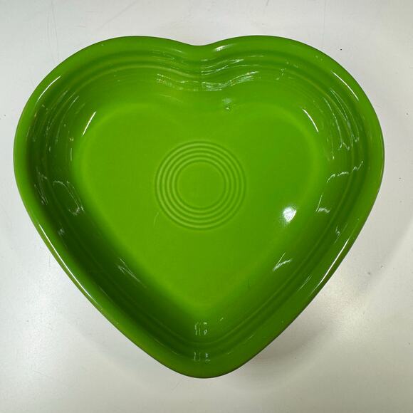 Fiesta Lemongrass Heart Bowl 8” HLC USA Ceramic Dishware - Picture 1 of 7